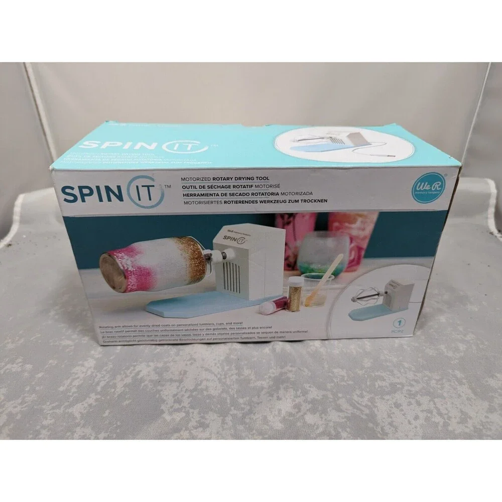 We R Memory Keepers Spin It Tumbler  Turner - Rotary Drying Tool 660499